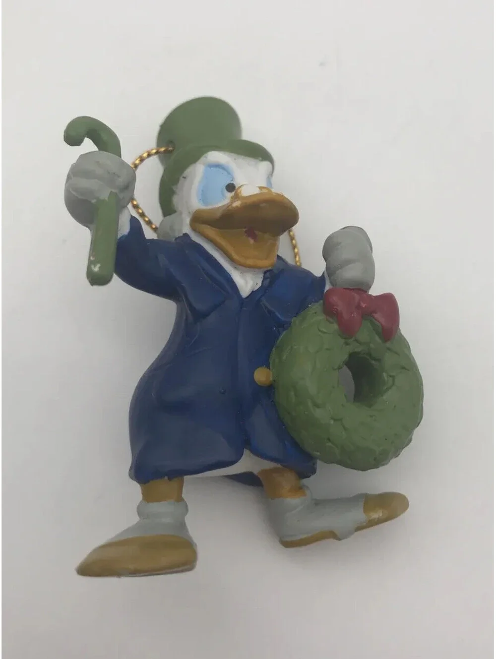 Scrooge McDuck Mickey Christmas Carol Ornament 2” PVC Figure Avon Disney Uncle